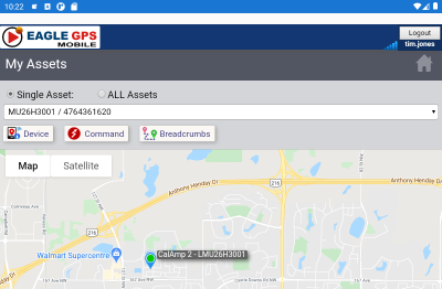 EAGLE GPS Mobile app for Android and iOS — GPS tracking on your phone